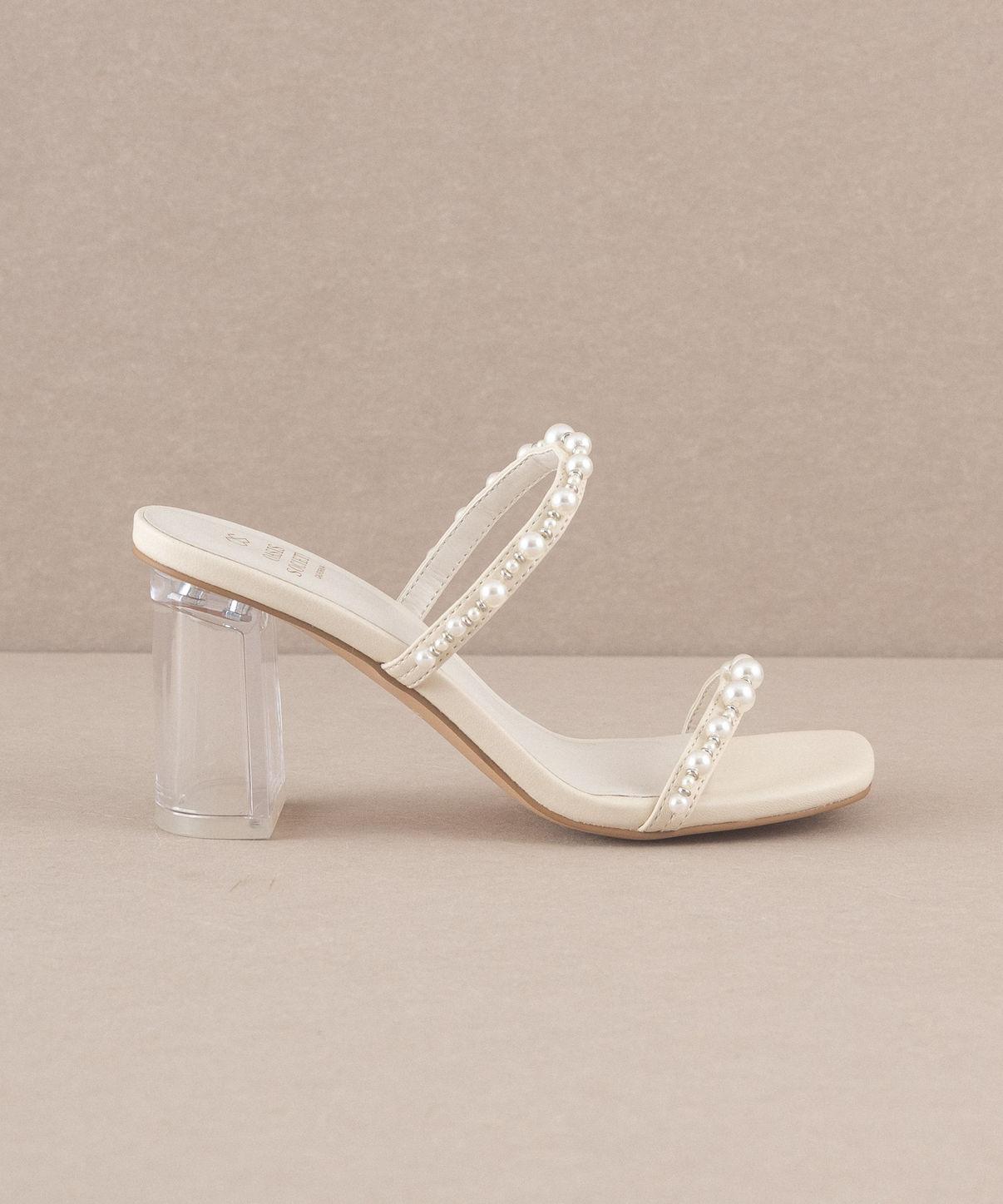 Mae Strappy Pearl Heel – Little White Dress