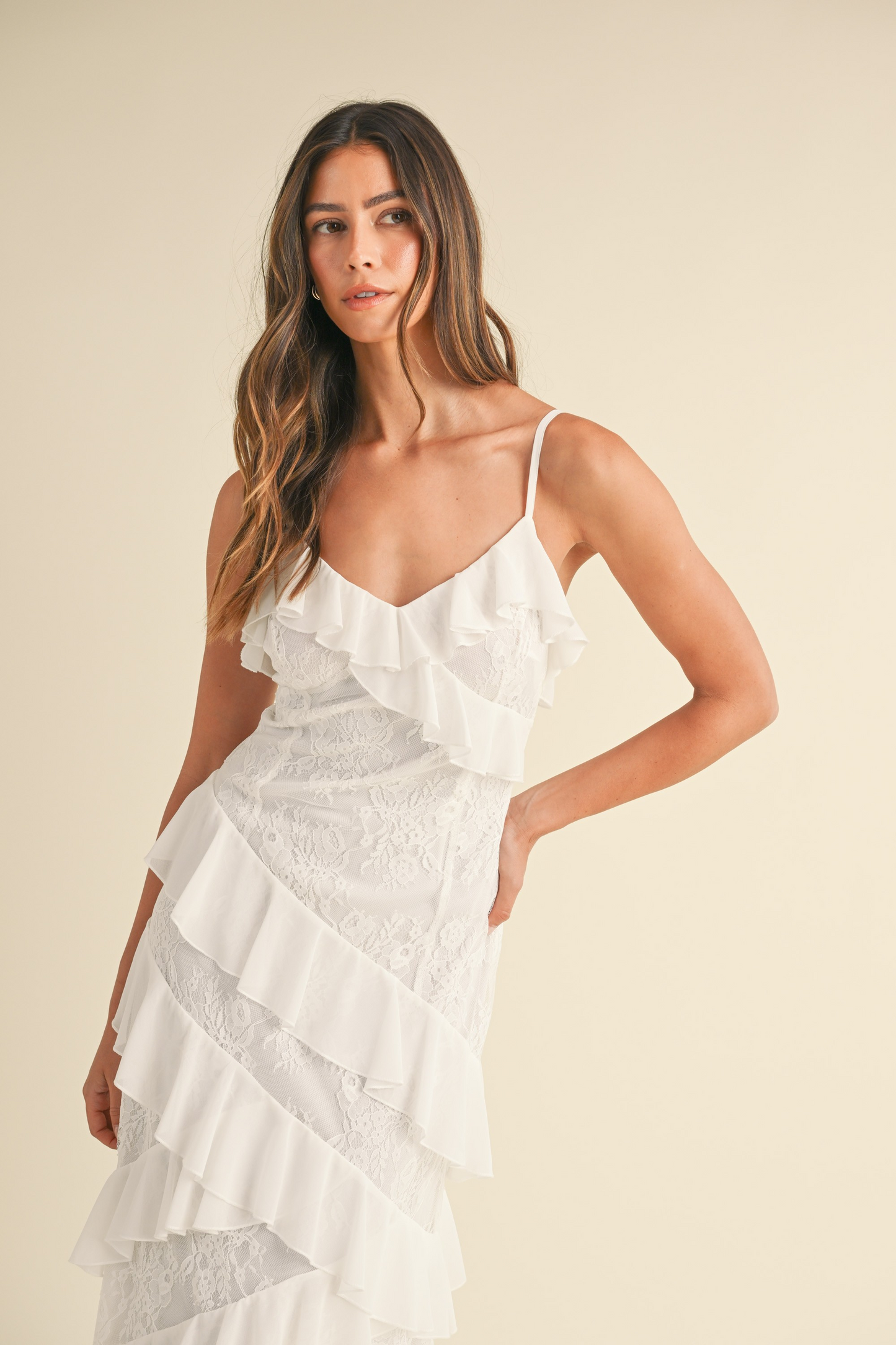 Tiered Ruffled Maxi Dress