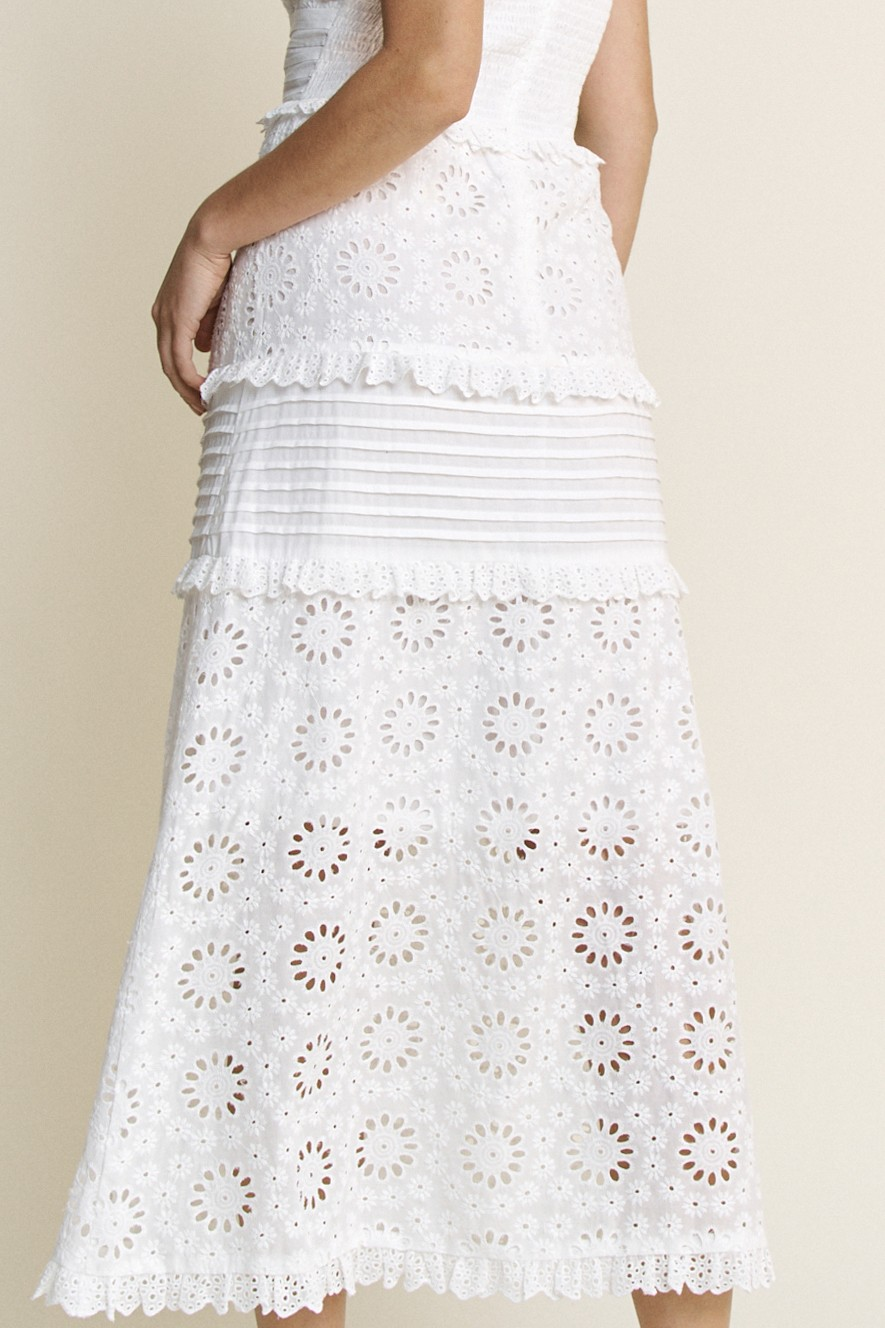 Harper Eyelet Midi Dress