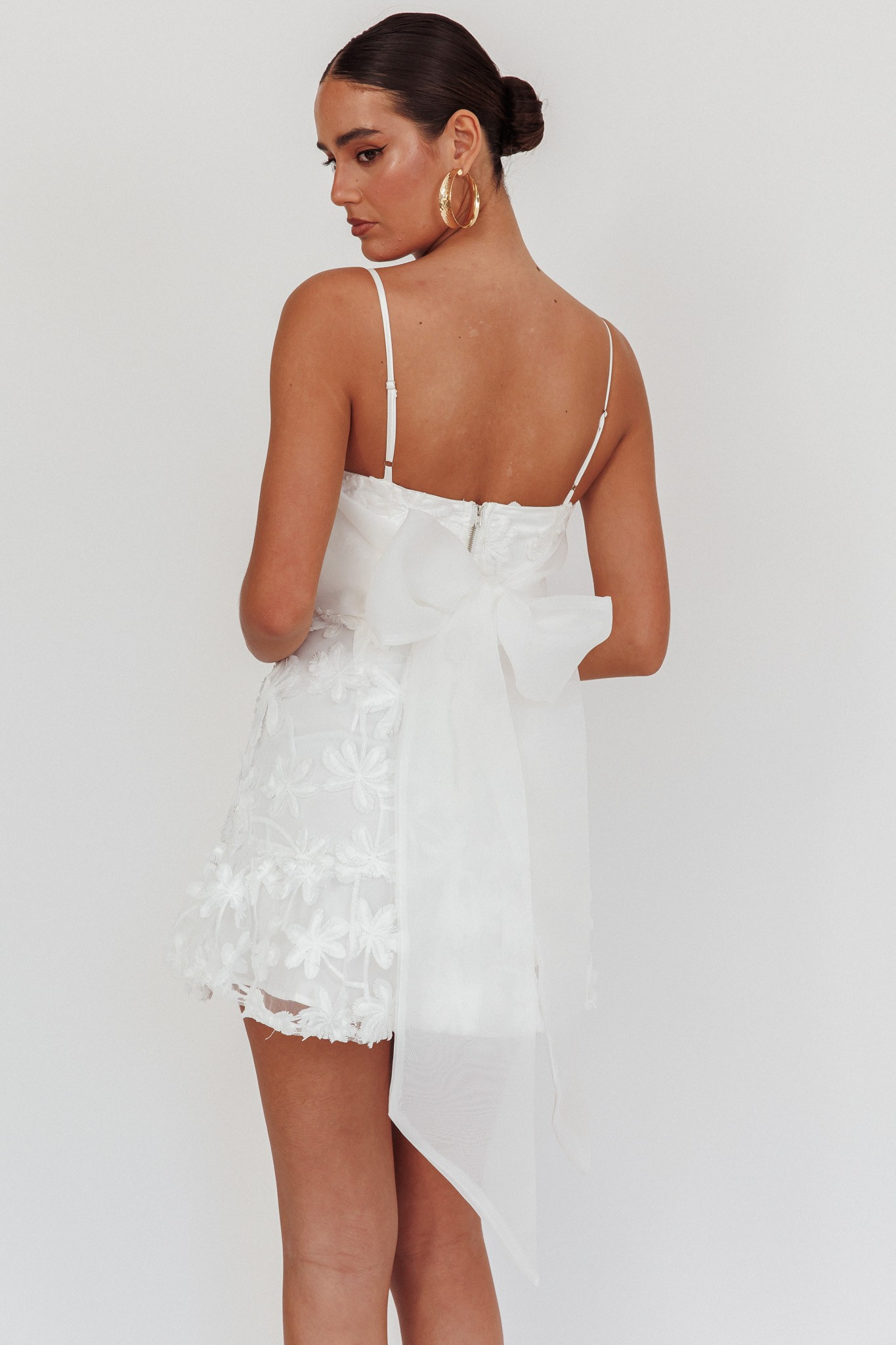 Sleeveless Organza Mini Dress