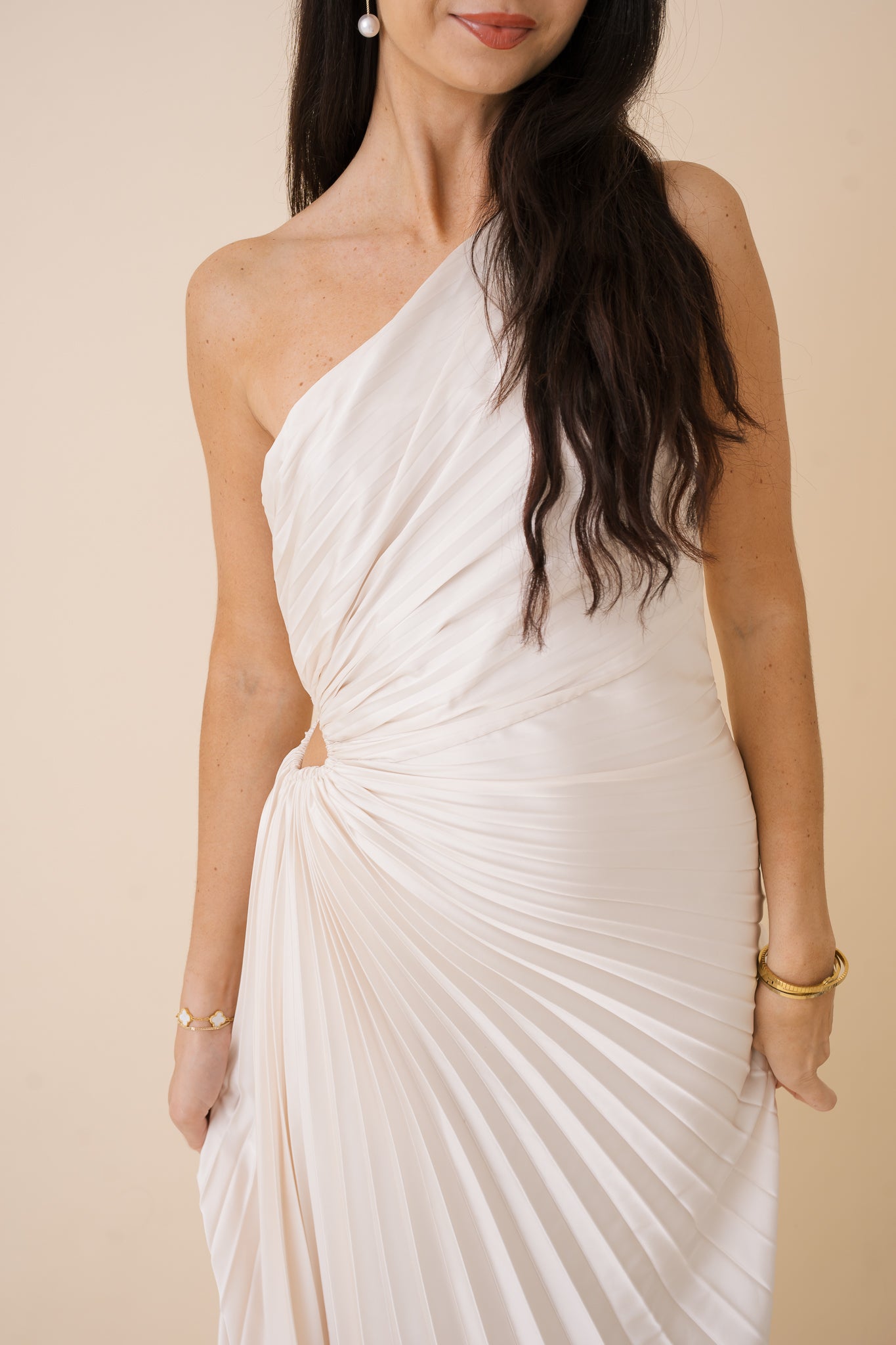 海外輸入 L´AUBE BLANC Asymmetry pleats Dress | www.barkat.tv